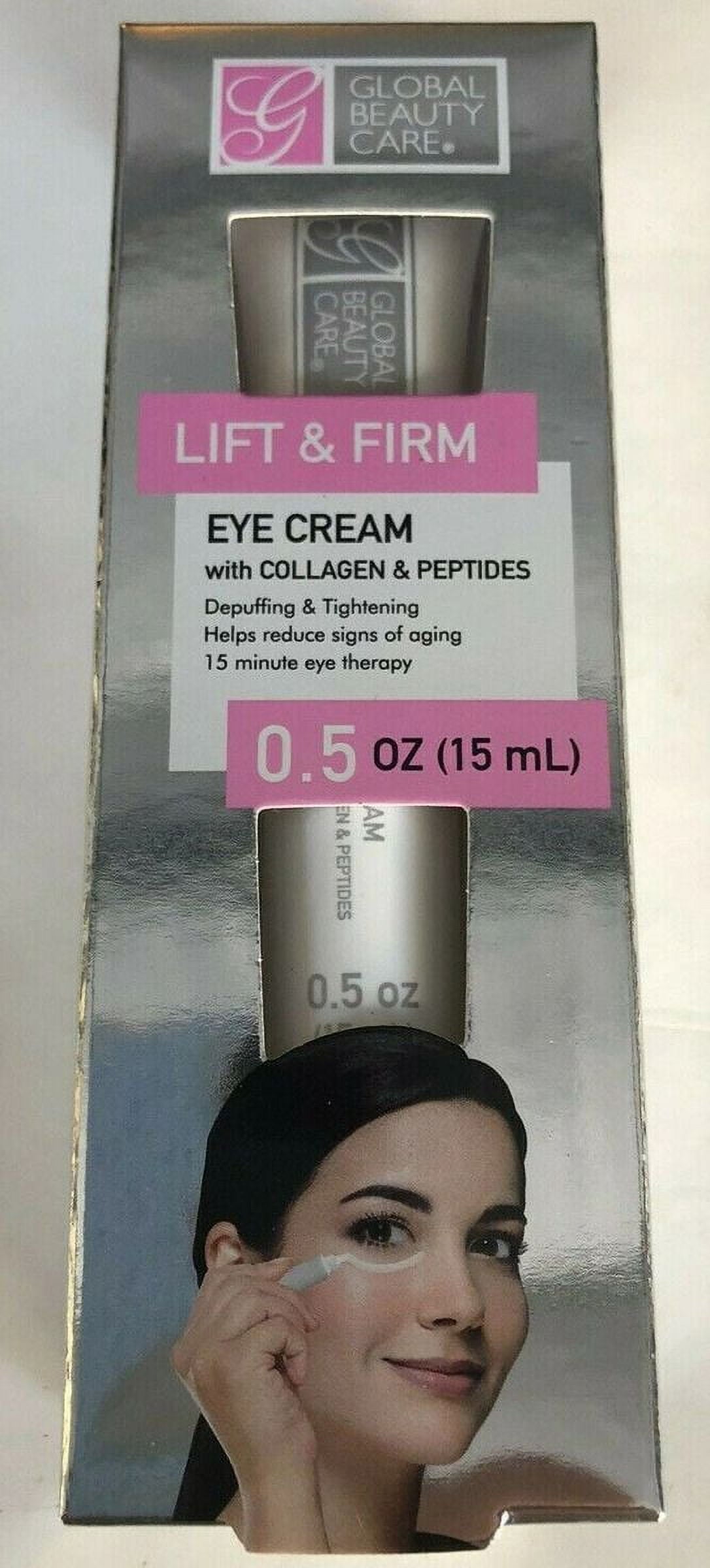Global Beauty Care Lift & Firm Eye Cream With Collagen & Peptides (2pk)