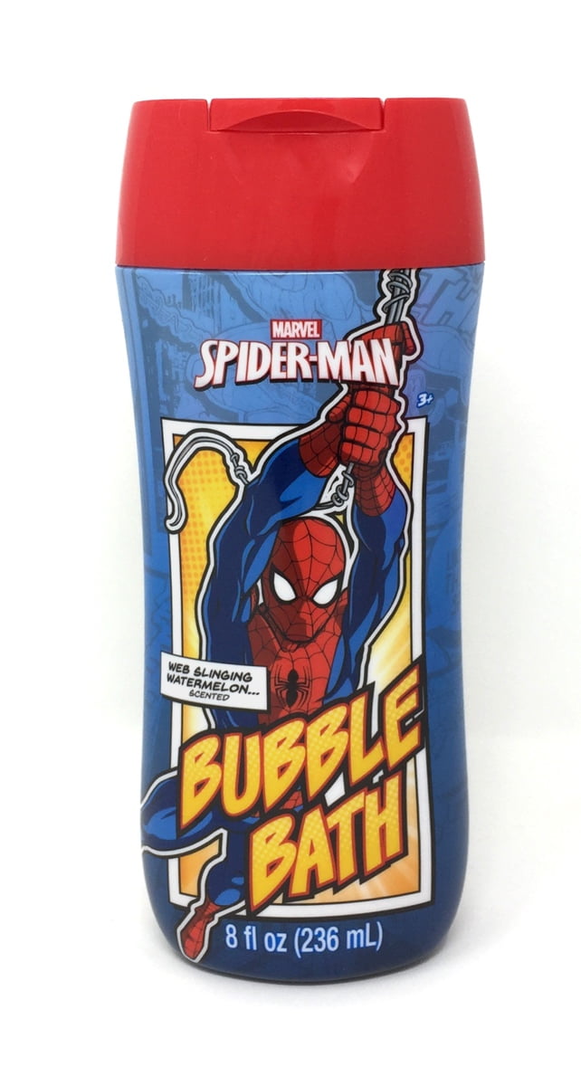 Spiderman Web Slinging Watermelon Scented Bubble Bath (2pk)