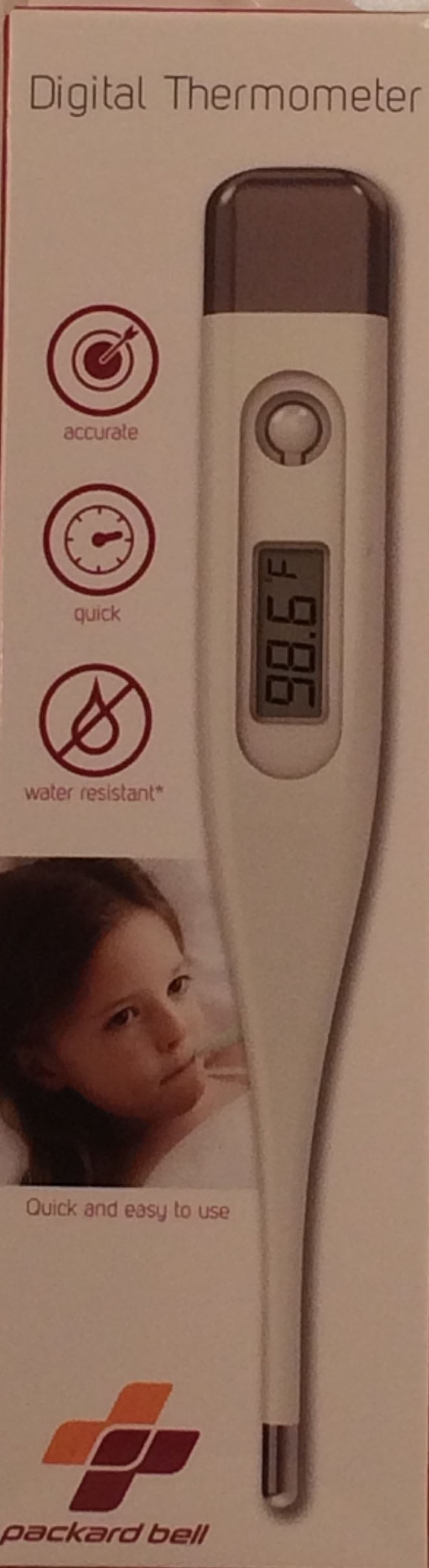 Packard Bell Digital Thermometer(2pk)