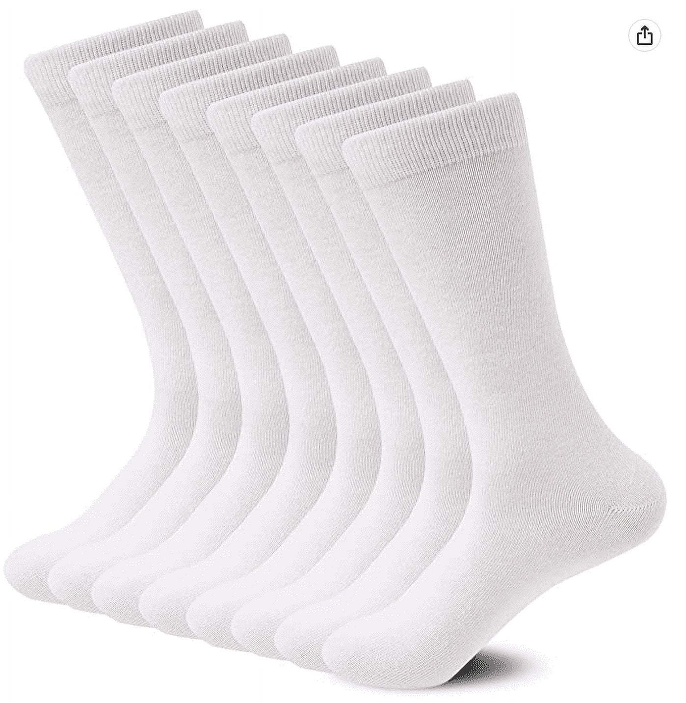 Wings White Crew Socks 10-13 (8 Pk)