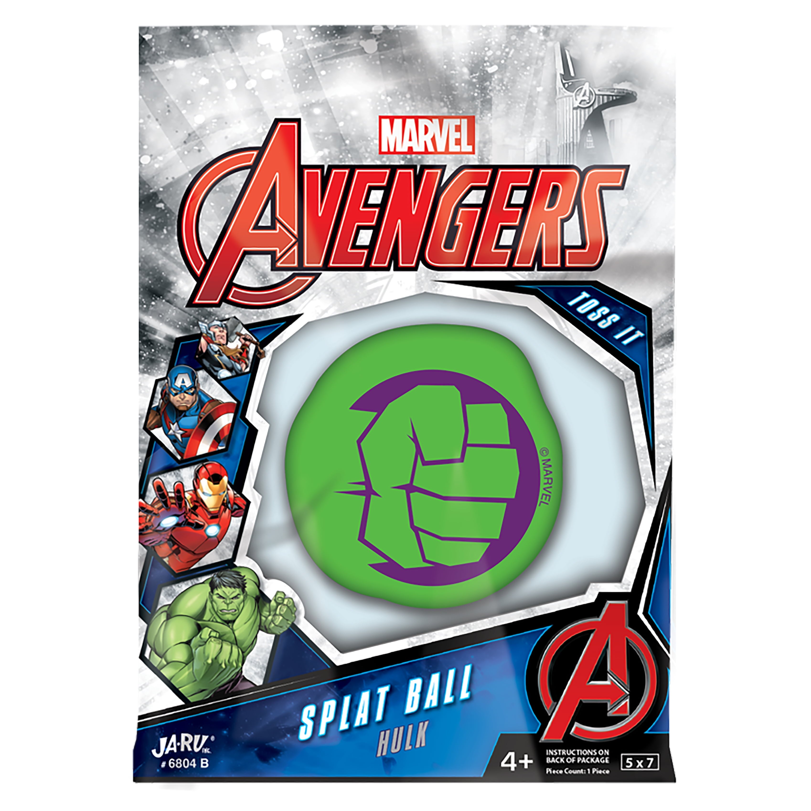JA-RU Marvel Hulk Splat Ball - 1 Count (2pk)