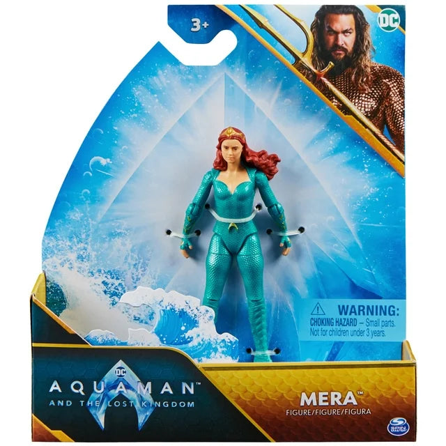 Mera 4" Action Figure - Articulated, 2 Accessories & Movie-Inspired (2pk)