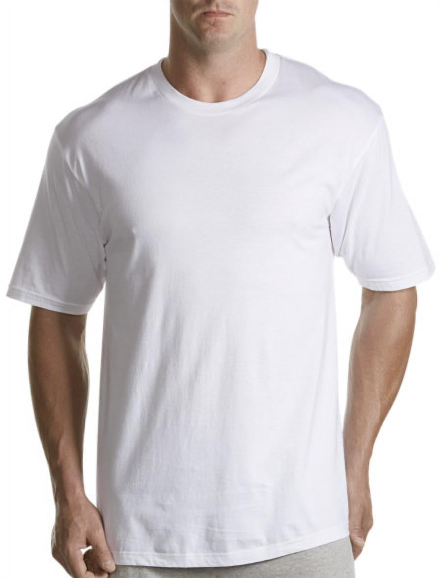 Andrew Scott Basics Big Man Crew Neck White T-Shirt 5XL