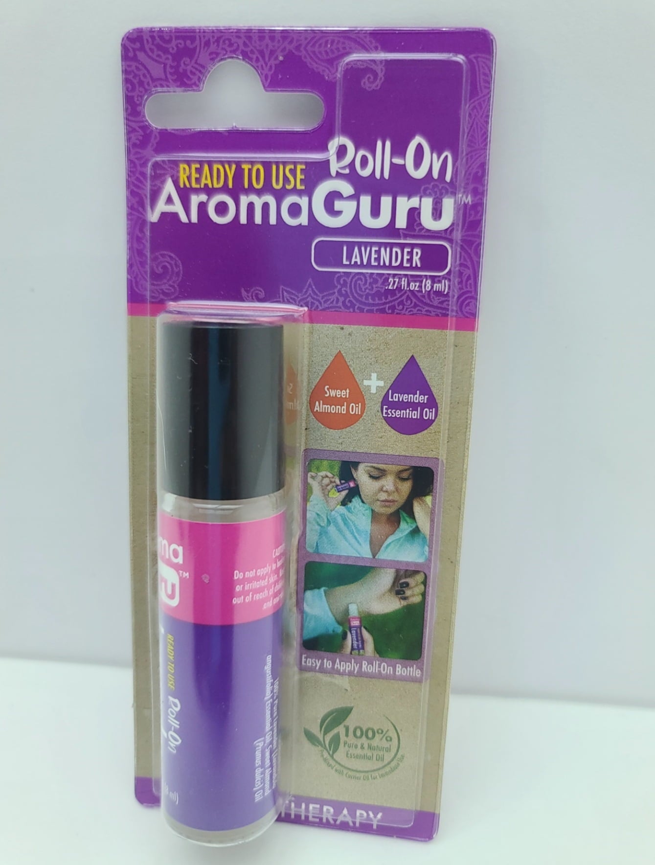 Ready To Use Aroma Guru Roll On Lavender Scent 8 ML (2pk)