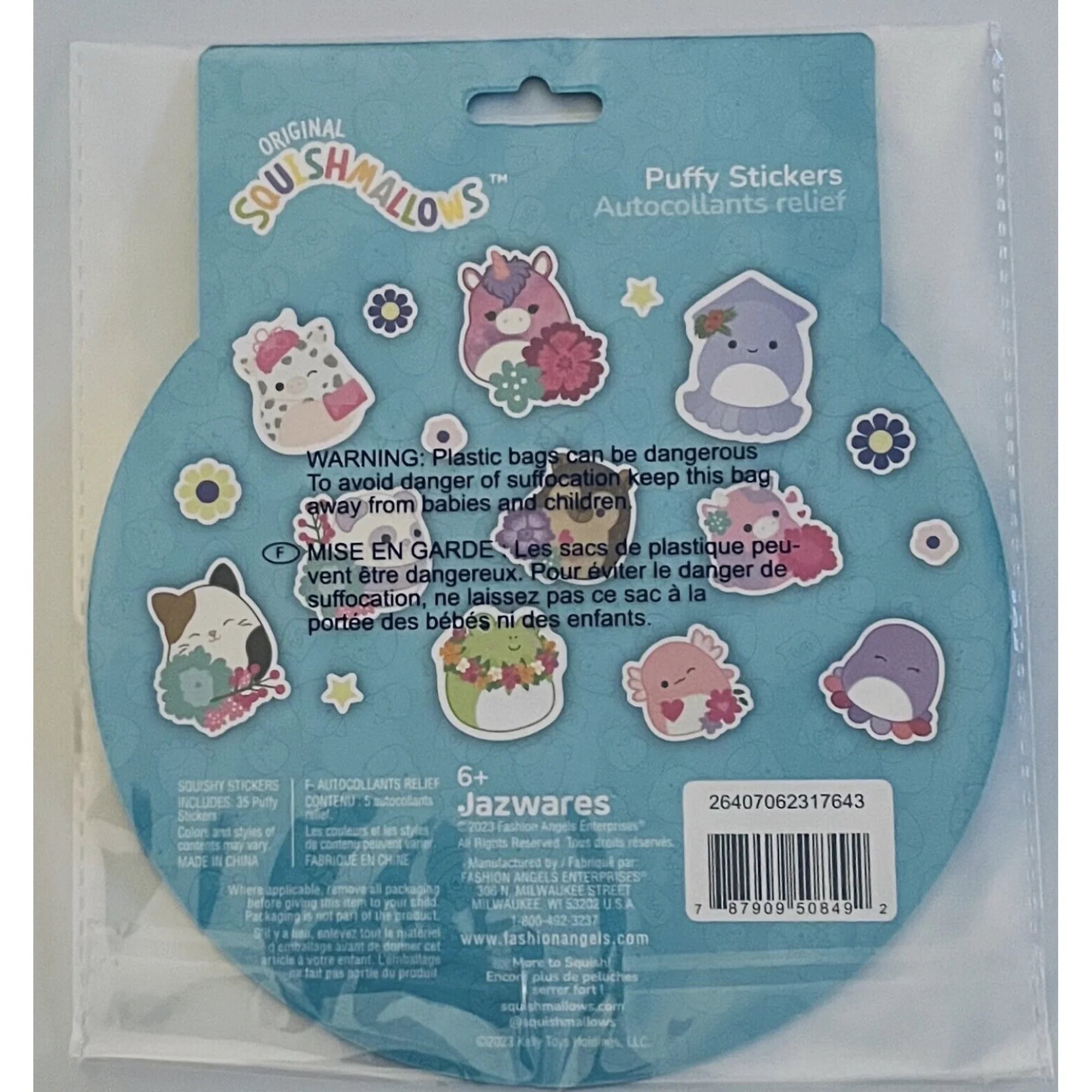 Squishmallows Puffy Stickers 508492