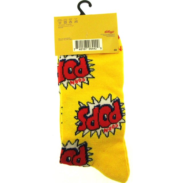 One Pair of Pops Crew Socks for Men Shoe Sizes 6 - 12 (2pk)