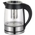 Cordless Electric Glass Kettle LED Indicator 1.8 Liter W/ Tea Infuser 1100-W Fast Boiling