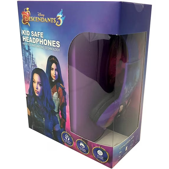Descendants 3 Kids Safe Headphones with Built in Volume Limiting Feature