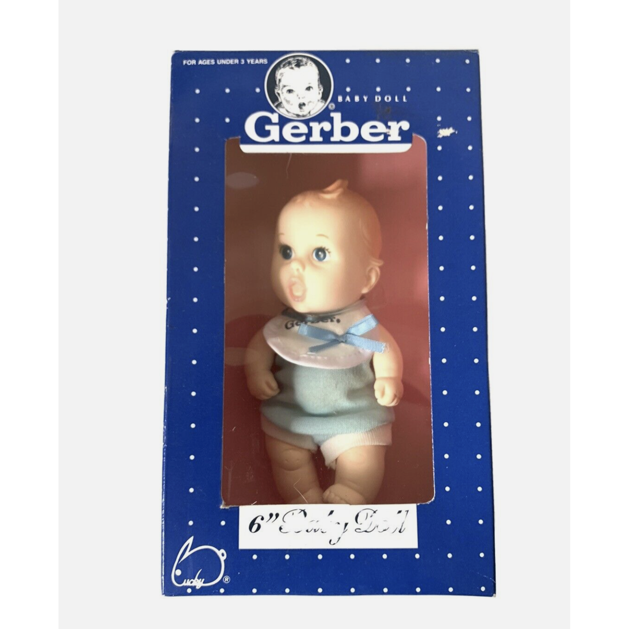 Gerber Products 6" Baby Boy Vinyl Doll #59106 T3686 Vintage 1991