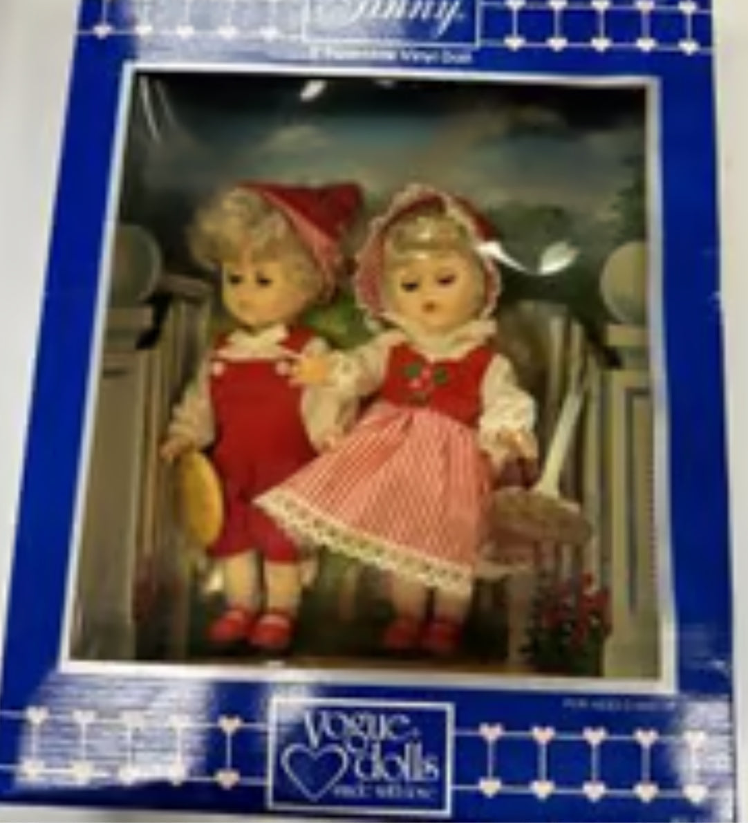 Vogue 1986 Ginny 8'' Possible Vinyl Dolls Hansel and Gretel Eyes Open and Close # 71006