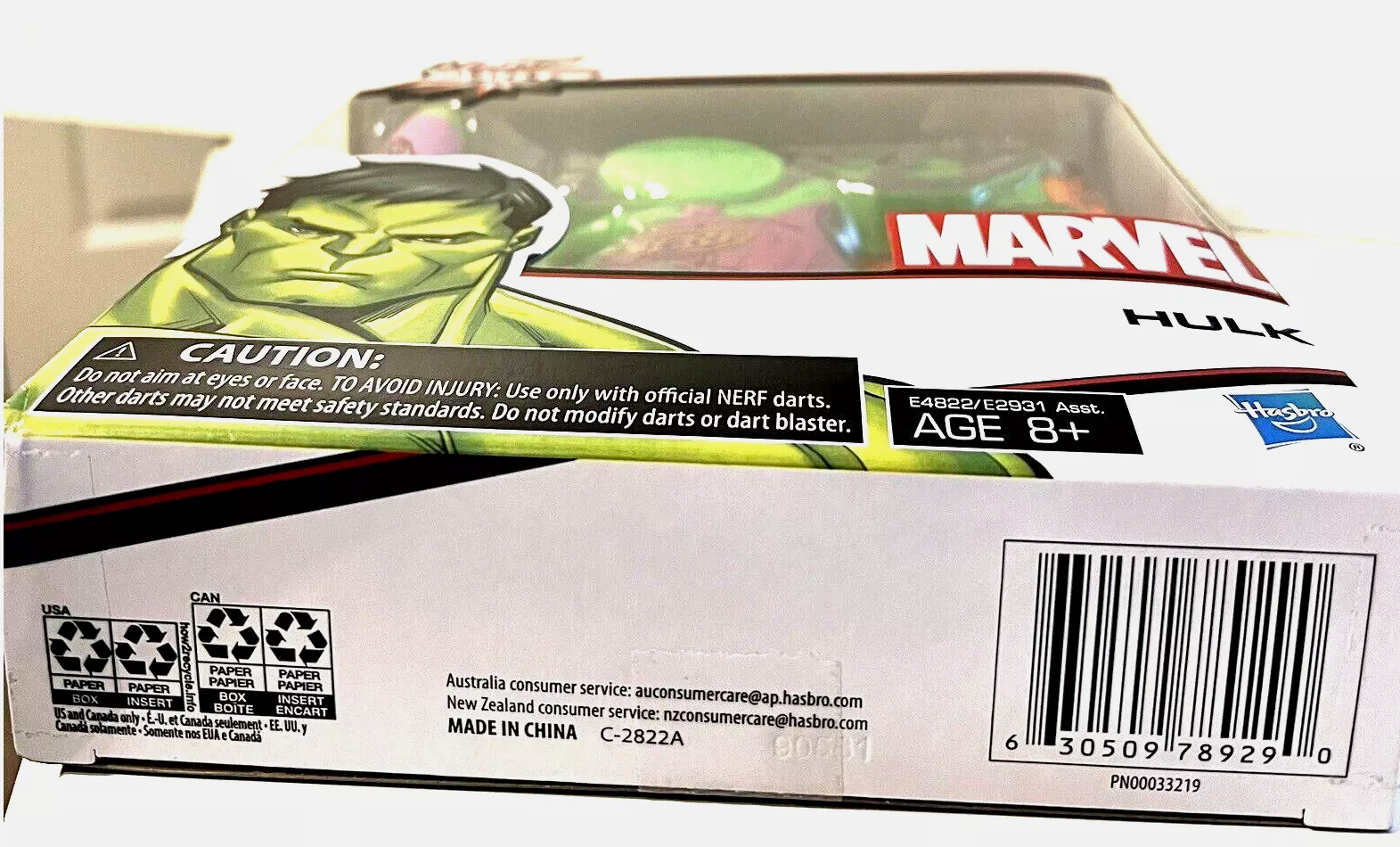 Marvel Nerf Micro Shots Hulk Nerf Gun & 2 Elite Darts