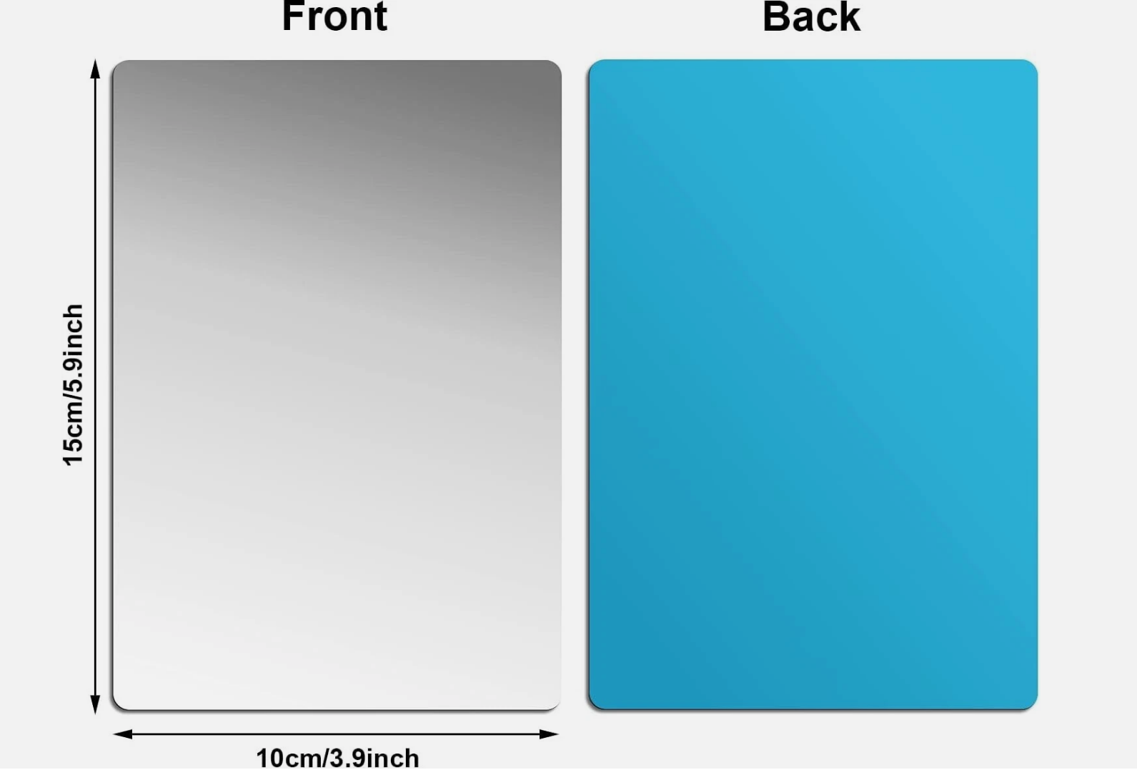 Acrylic Mirror 4" X 6" Tabletop Decor, Special Wedding Centerpieces or Bottom Mirror for Decor (Pack of 8)