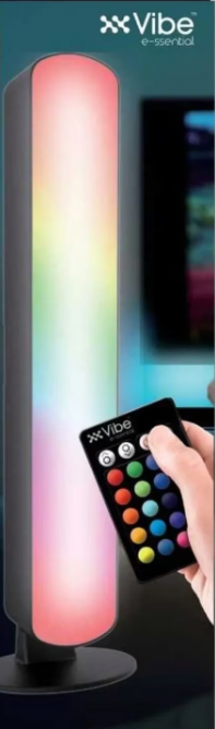 Multicolor LED Light Bar, Portable, Stylish and Customizable RGB Glow with 15 LEDs, 4 Light Modes, Sound Reactive Feature, Remote Control and USB Power, Perfect for Any Room and Mood, Multi