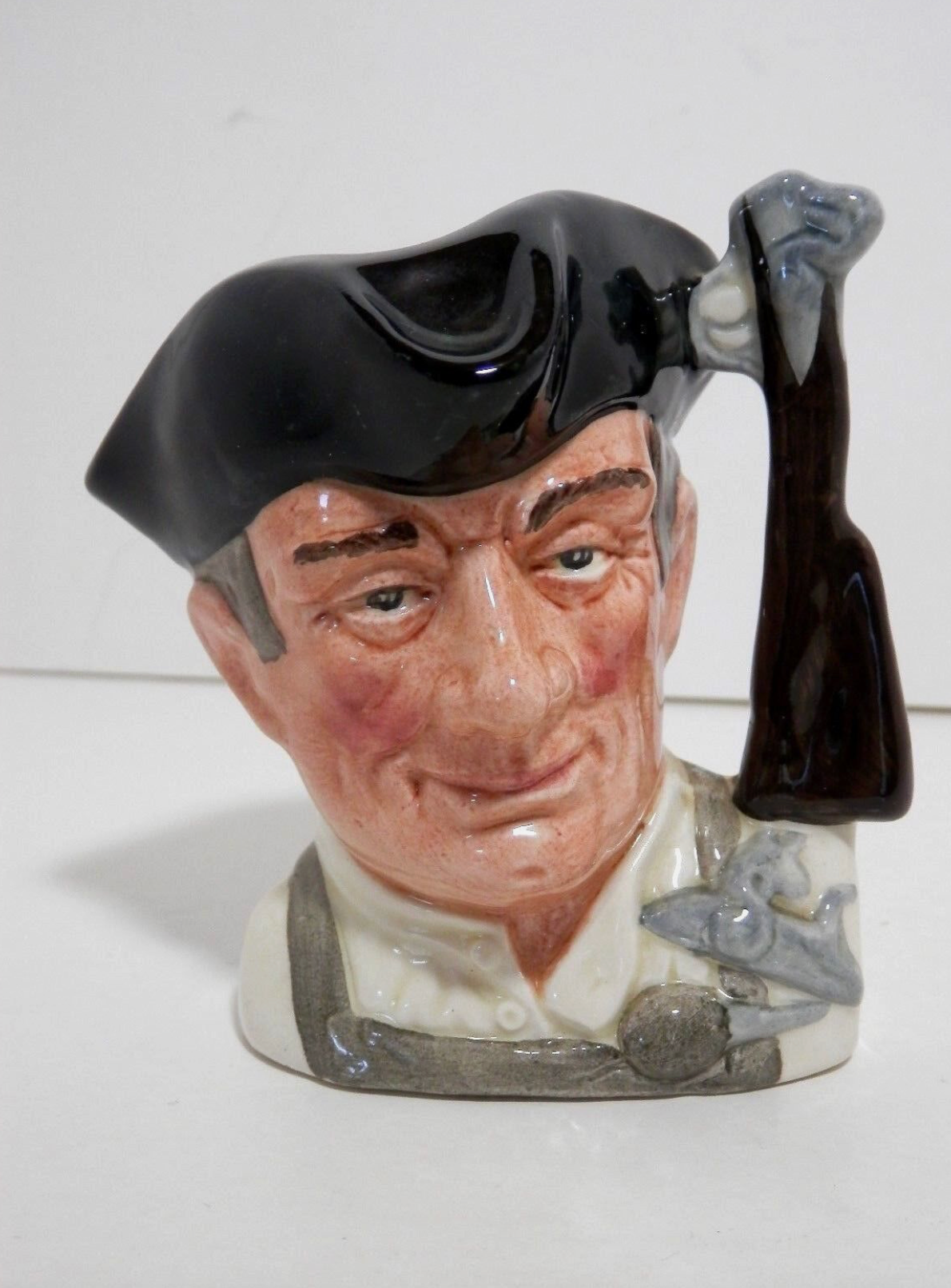 Vintage 1962 Doulton & Co. Limited Small Toby Jug,Williamsburg Coll., Gunsmith, D6580
