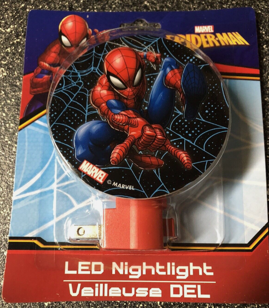 Spiderman Rotary Shade LED Night Light 2pk