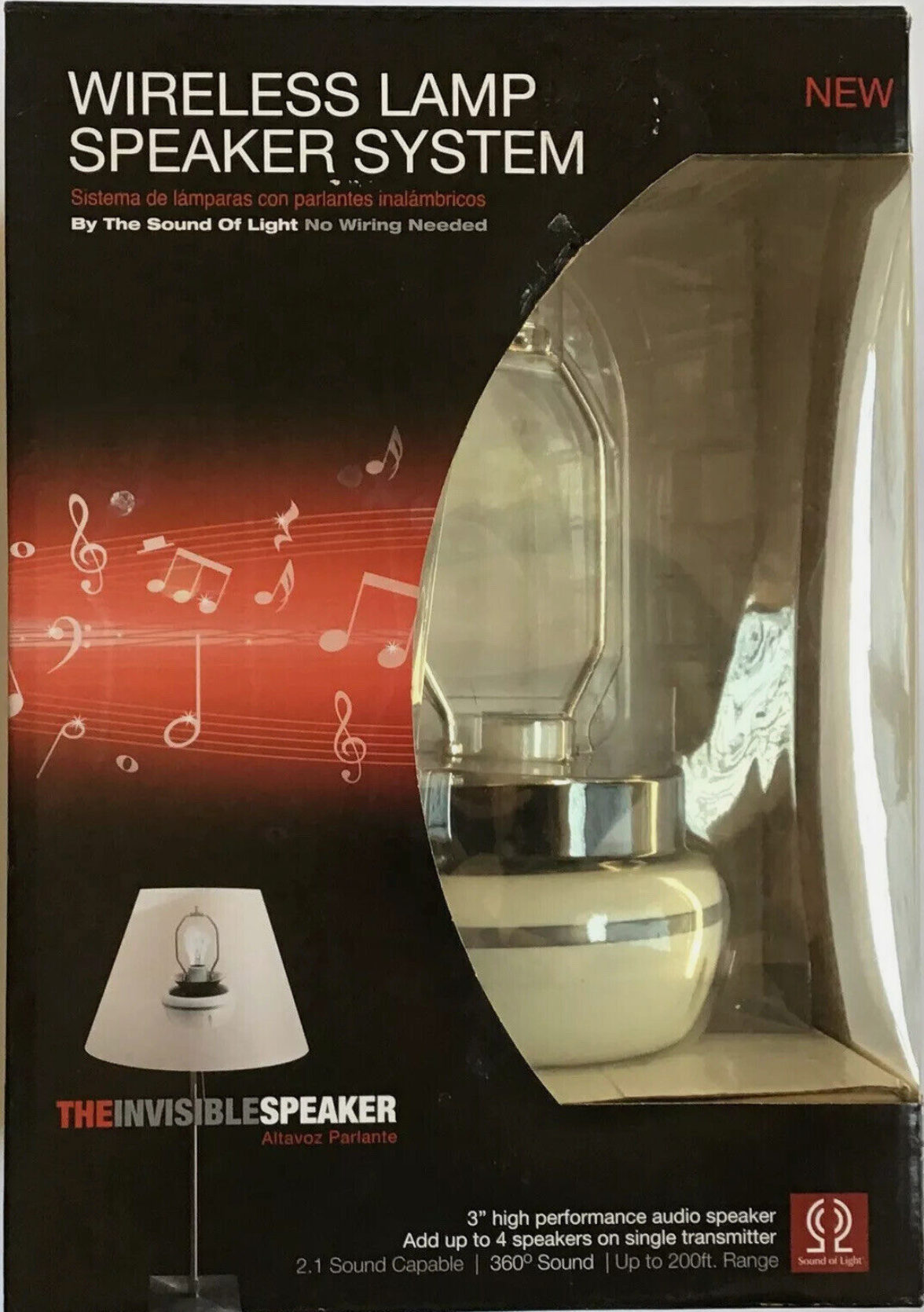 Sound of Light SOL 1100-SYS 2.1 Speaker System, 25 W RMS, White