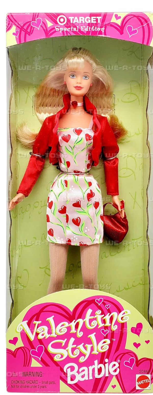 Valentine Style Barbie Doll Target Special Edition 1998 Mattel 20465