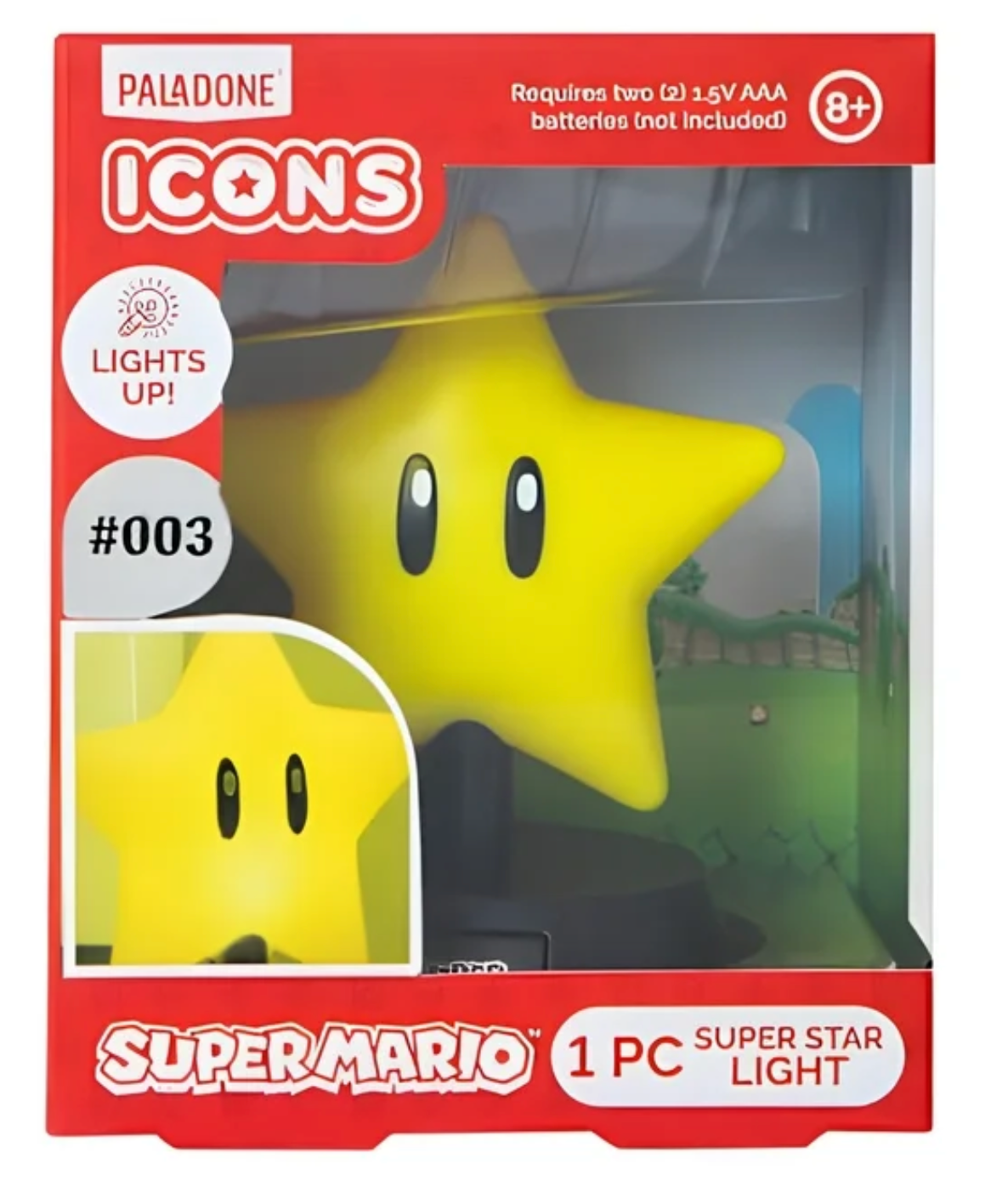 Paladone Super Mario Super Star Light Collectible Multicolor Plastic Figure