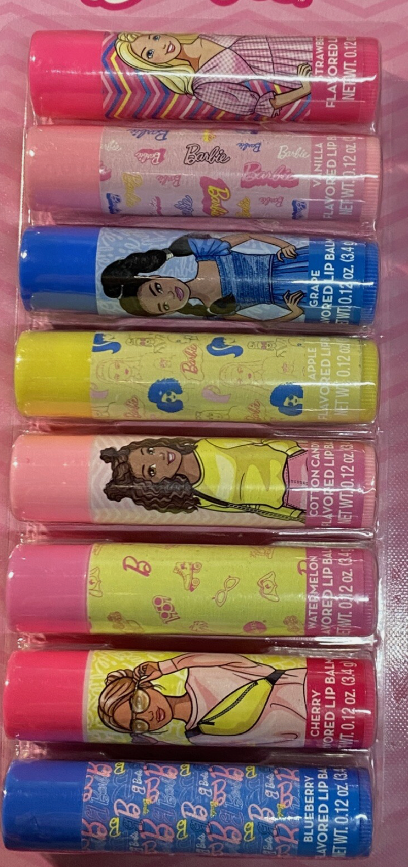 Barbie 8 Great Flavors Lip Balm