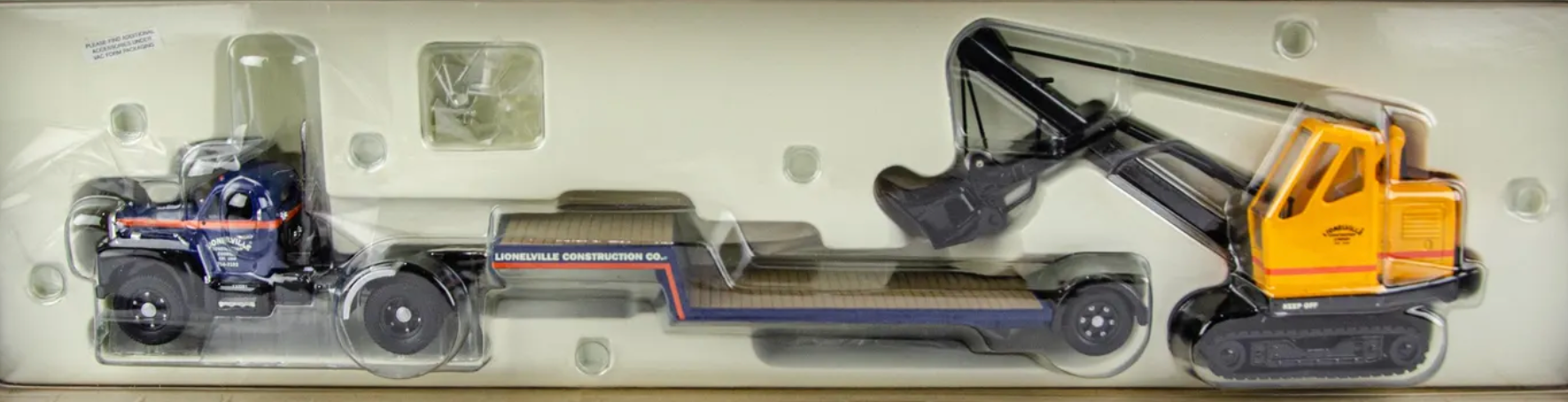 Corgi Lioneville 1:50th Scale. Limited-Edition Die-Cast Replica Mack B Lowboy with Luffino Shovel