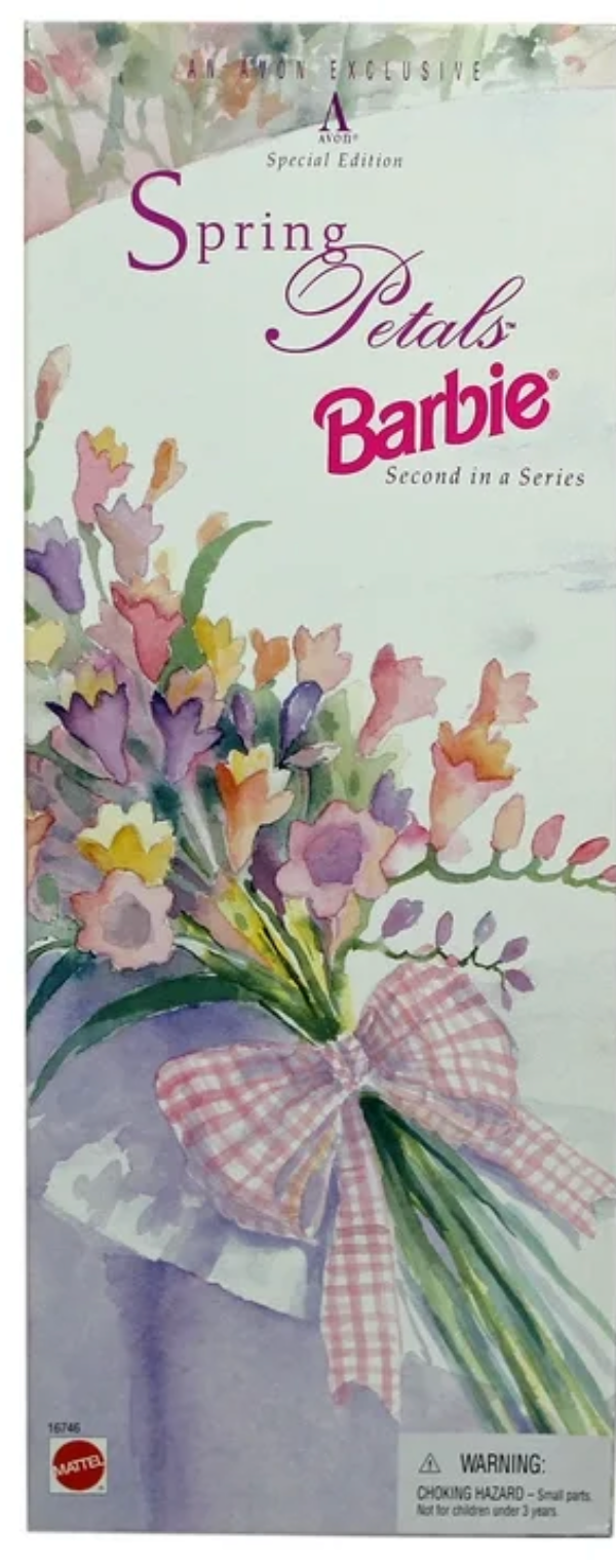 Spring Petals Barbie Doll Blonde Second in Series Avon Exclusive Special Edition