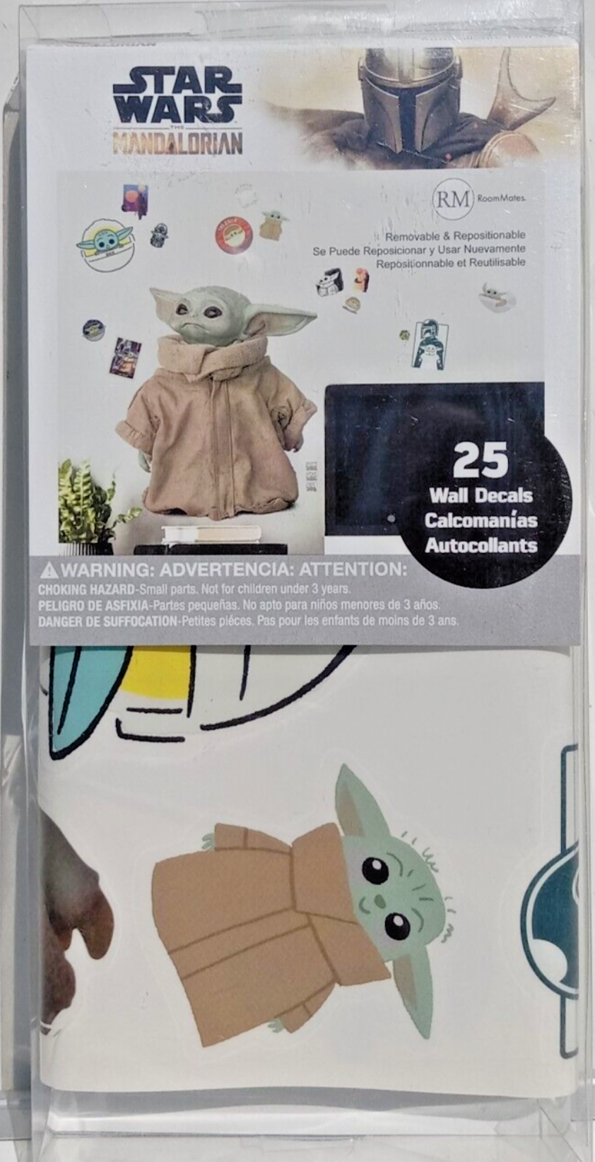 RoomMates Star Wars the Mandalorian The Child (Baby Yoda) Peel and Stick Wall Decal