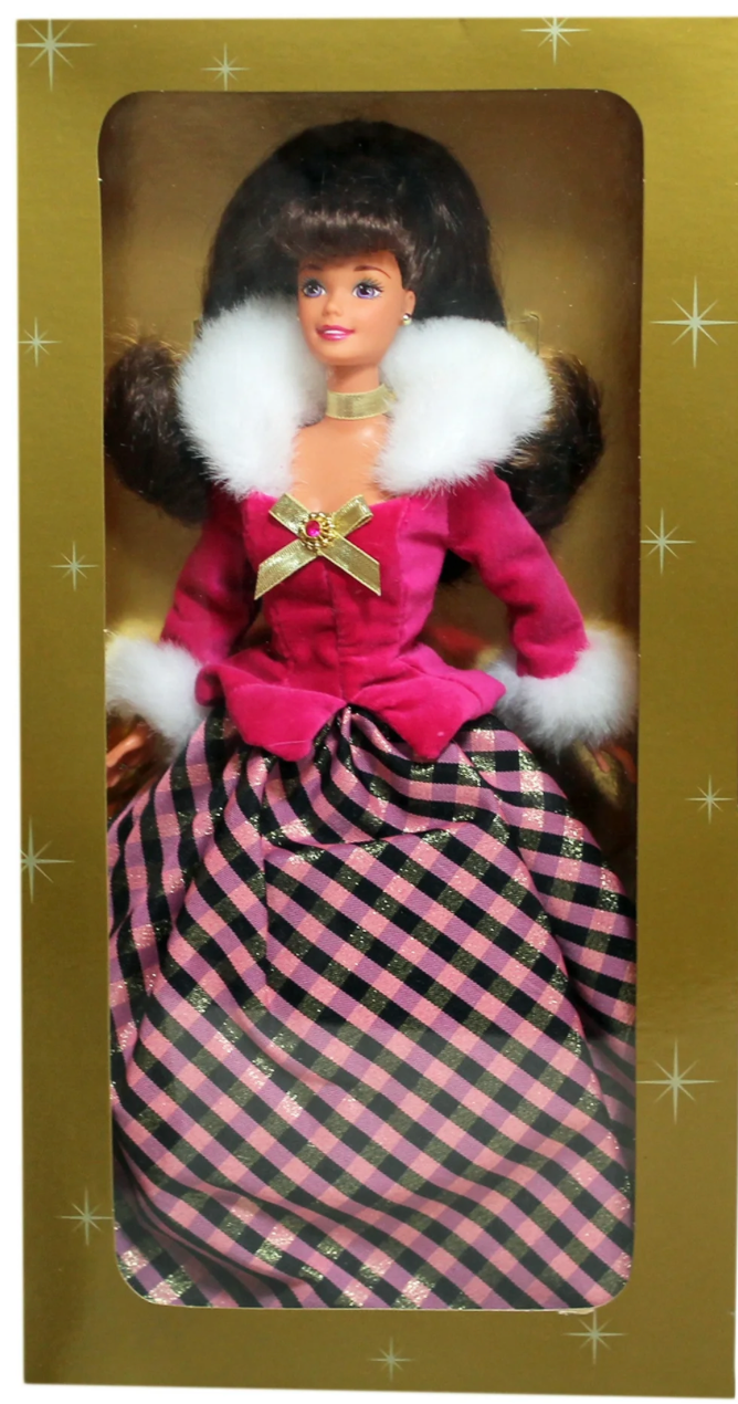 Winter Rhapsody Barbie Doll Brunette Special Edition Avon Exclusive Mattel 1996