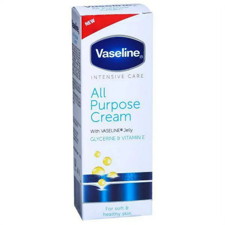 Vaseline Intensive Care All Purpose Cream Rough Cracked Skin Relief Advanced + Concentrated Formula 1.41 Oz.(2pk)