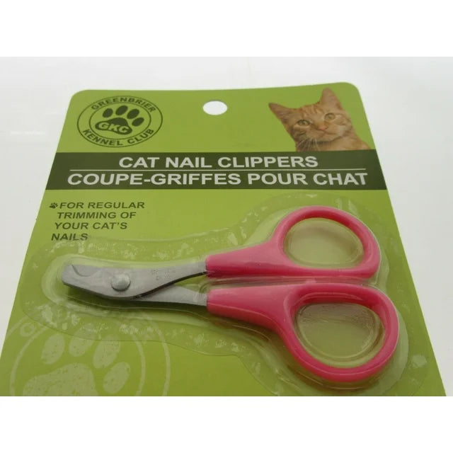 Cat Nail Clippers by Greenbrier Kennel Club ~ Pet Claw Care - Pink(2pk)