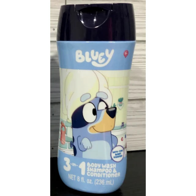 Bluey 3-in-1 Body Wash Shampoo & Conditioner 8oz (2pk)
