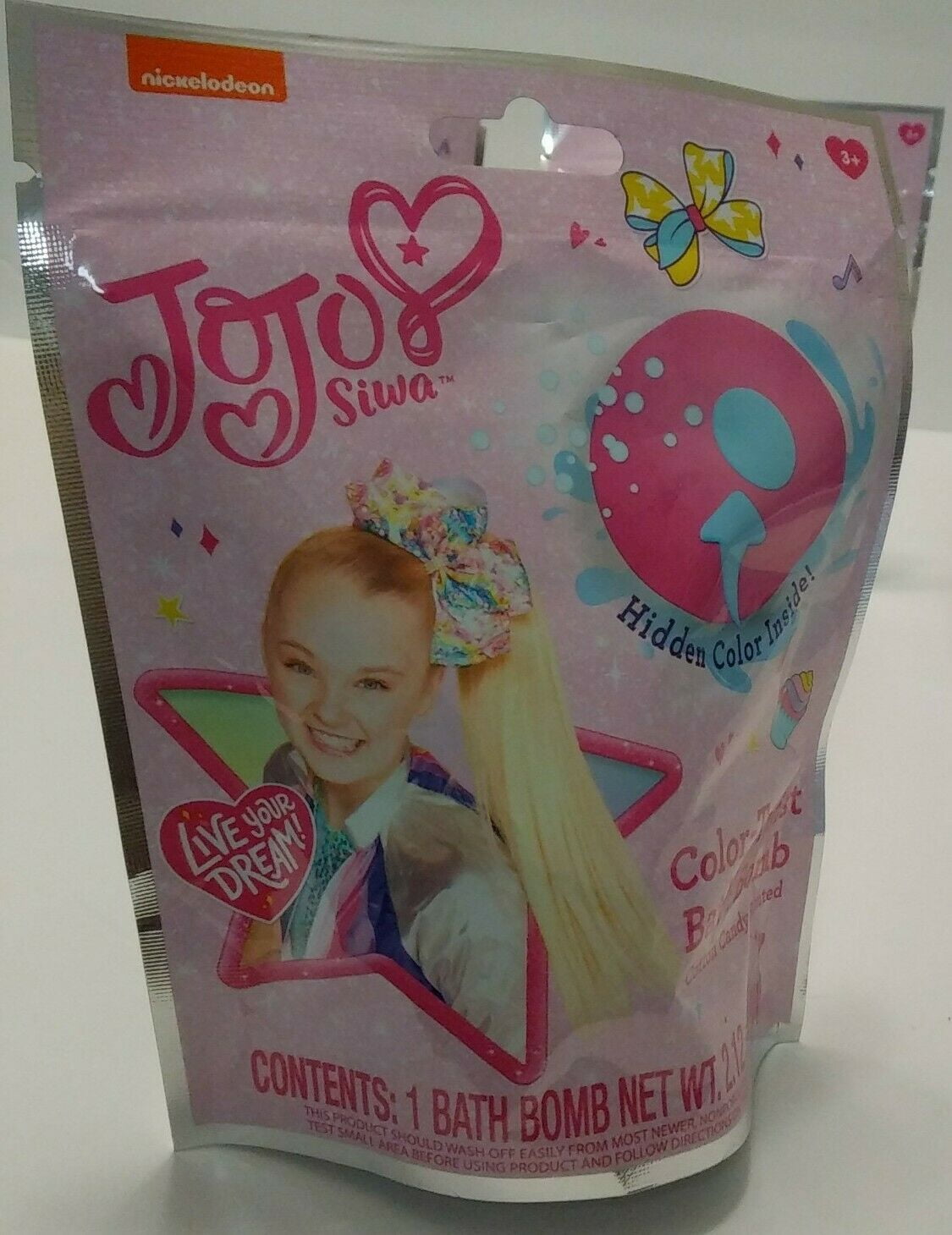 JoJo Siwa Color-Twist Bath Bomb Cotton Candy Scented 2pk