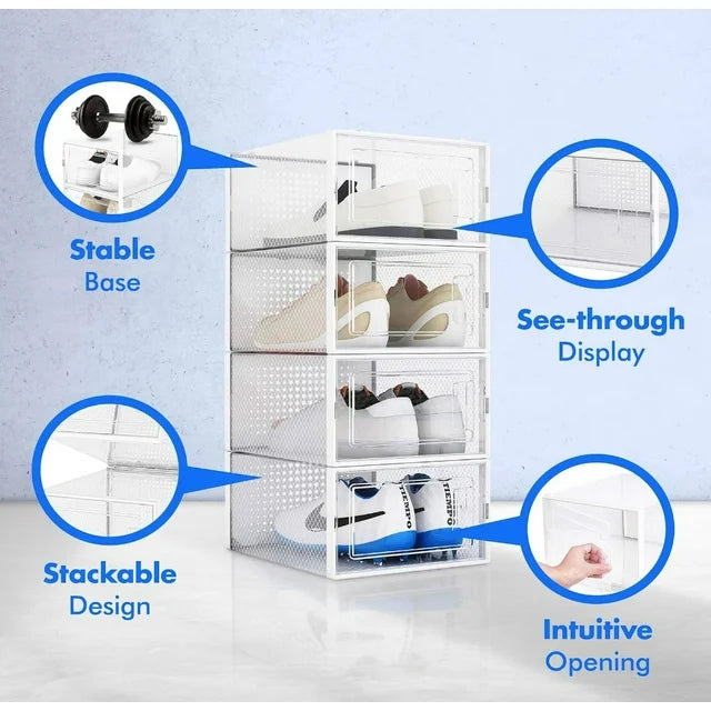 ELEVER NEATLY Shoe Organizer 8Pk Shoe Storage