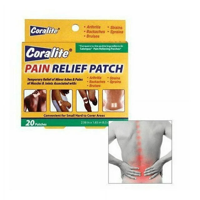 Coralite Muscle & Joint Pain Relief Patch, 20 Count 2pk