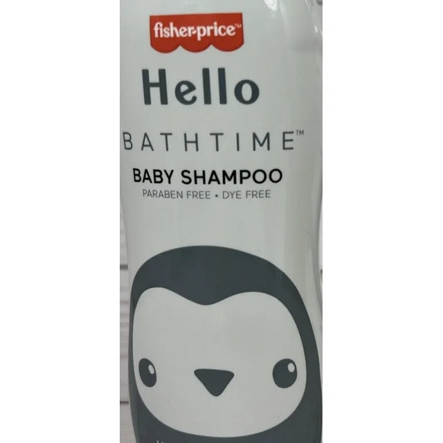 Fisher-Price Hello Bathtime Hypoallergenic Baby Shampoo ~ Paraben Free & Dye Free, 10 FL OZ. (2pk)