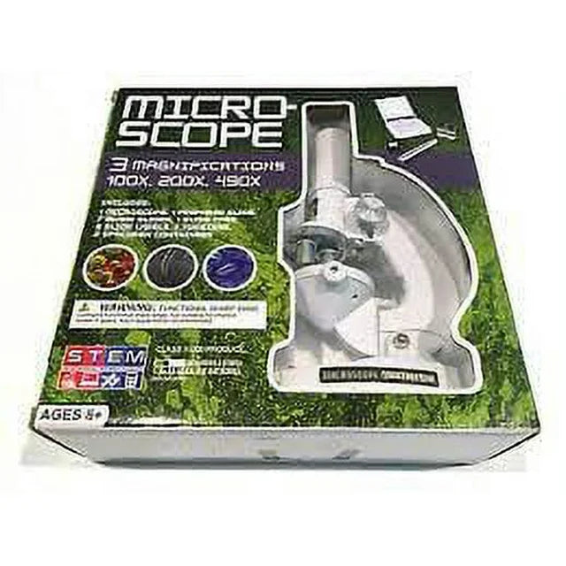Stem Microscope Kit STEM 3 Magnifications 100x, 200x, 450x Grey Color