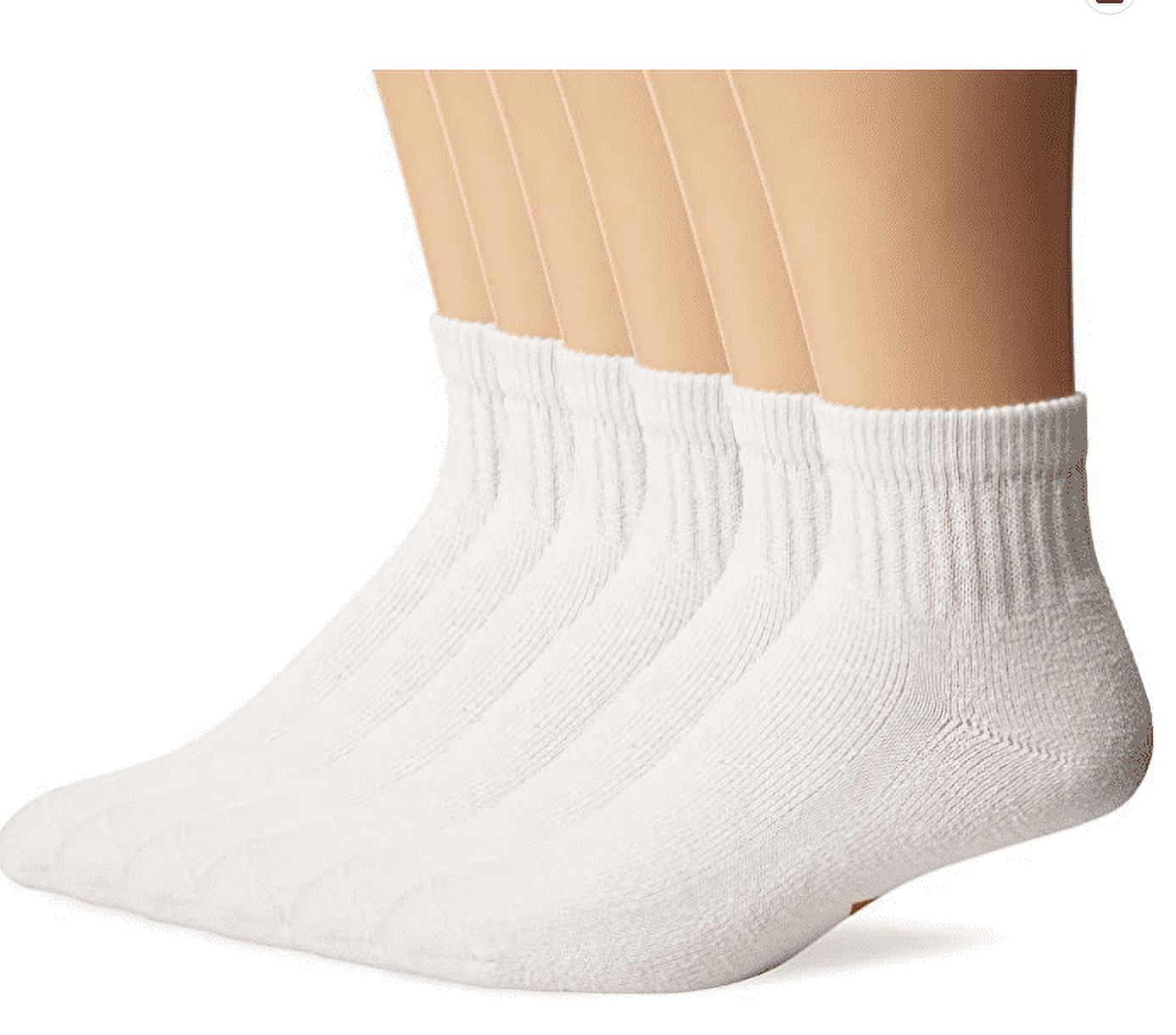 Wing White Quarter Socks 10-13 (8Pk)