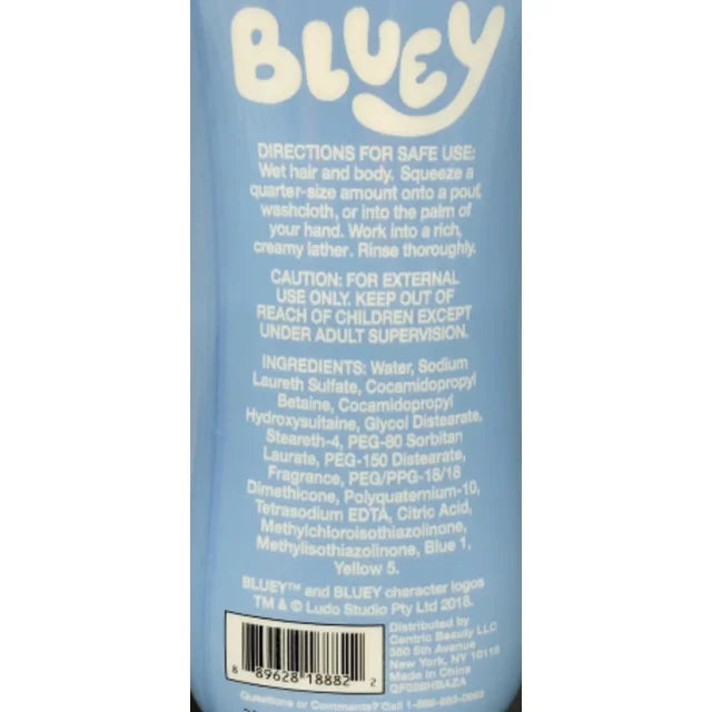Bluey 3-in-1 Body Wash Shampoo & Conditioner 8oz (2pk)
