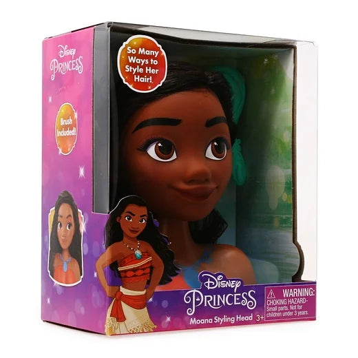 Moana Styling Head - Disney Adventure Design - Perfect Hair Playset for Budding Hairstylists & Fans of the Ocean Voyager