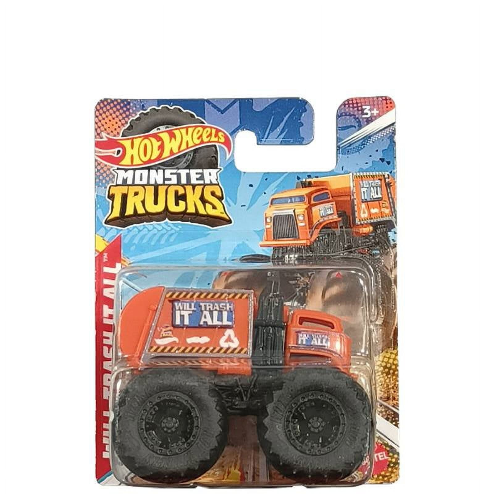 Hot Wheels Monster Trucks 1:70 Scale Will Trash It All (HFB96) (2pk)