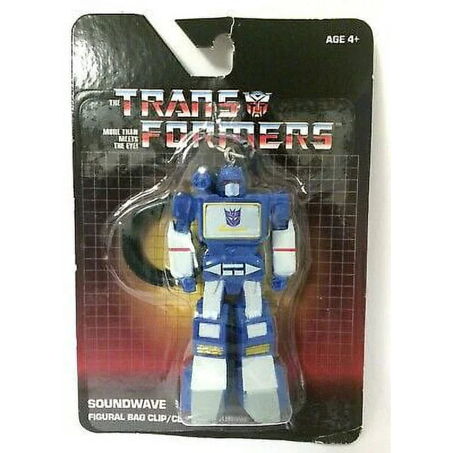 Transformers Soundwave (2021) Monogram Figural Bag Clip 3-Inch Figure Keychain(2pk)