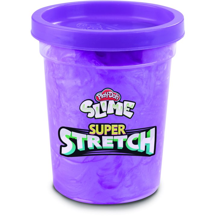 Play-Doh Purple and Blue Slime Super Stretch, Two 4.2-Oz Cans of Play-Doh (2pk)