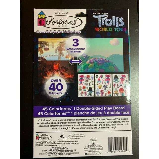 Dreamworks Trolls Band Together (2023) Colorforms Sticker Set (2pk)