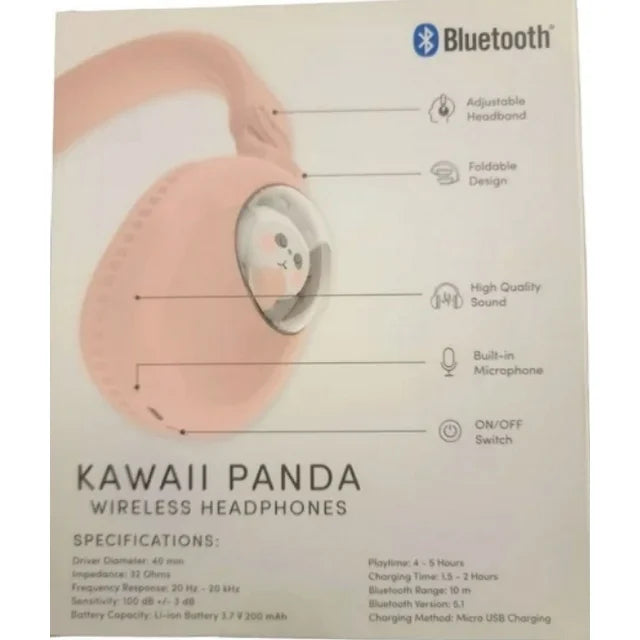 bass Jaxx Bluetooth Kawaii Panda Wireless Headphones