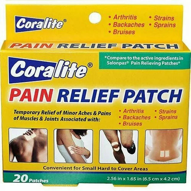Coralite Muscle & Joint Pain Relief Patch, 20 Count 2pk