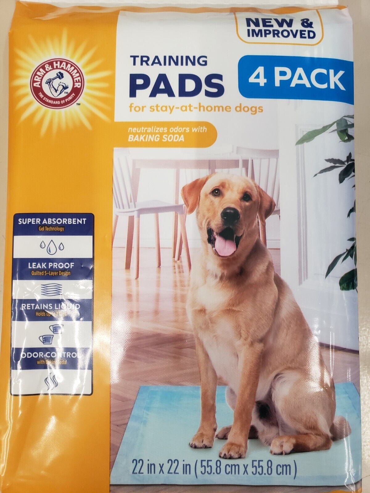 Arm & Hammer Dogs Puppy Training Pads with Baking Soda 4 Pads 2pk