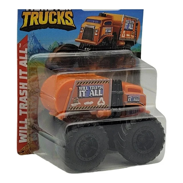 Hot Wheels Monster Trucks 1:70 Scale Will Trash It All (HFB96) (2pk)