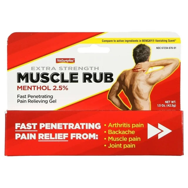 Natureplex Extra Strength Muscle Rub, 1.5 Ounces (2pk)