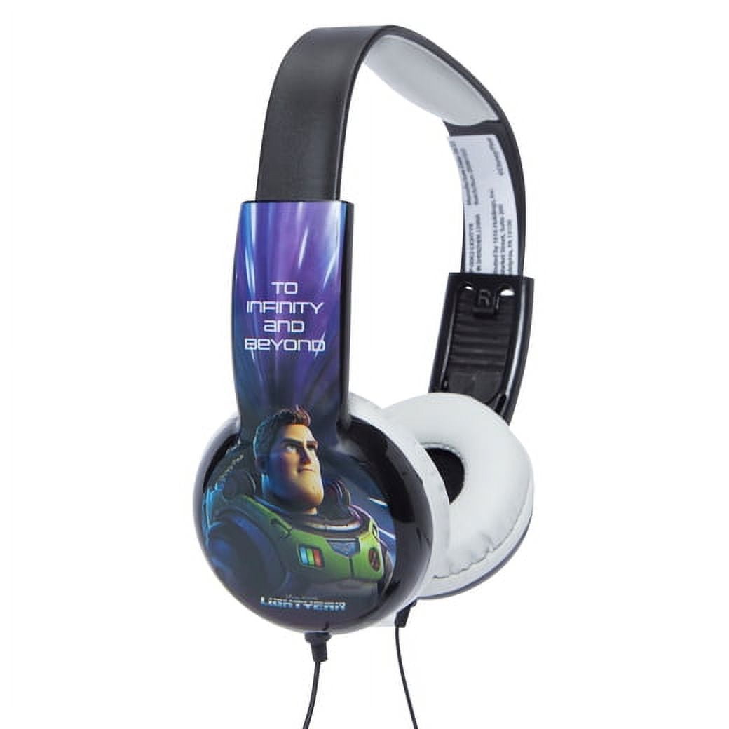 Toy Story Buzz Lightyear Kid-Safe Headphones with In-Line Microphone