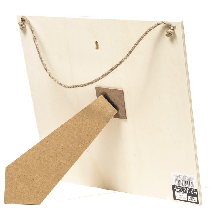 Plaid Beige Unpainted Wood Surface Plaque, Pumpkin Patch, 12" x 12" (2pk)