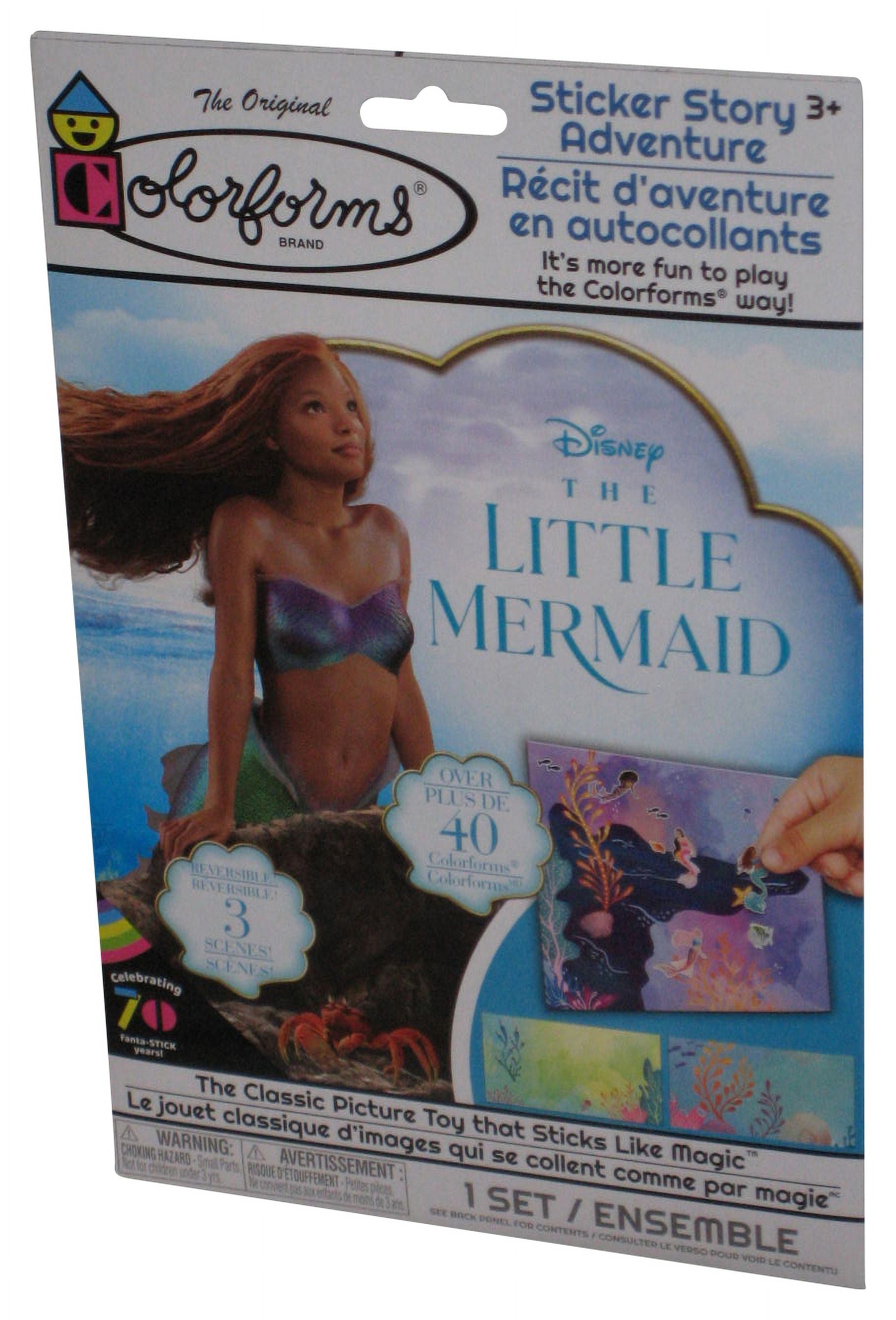 Disney The Littler Mermaid (2023) Colorforms Sticker Set 2pk
